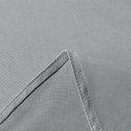 sancua Square Tablecloth - 60 x 60 Inch - Stain and Wrinkle Resistant Washable Polyester Table Cloth, Decorative Fabric Table Cover for Dining Tables, Buffet Parties and Camping, Silver Grey