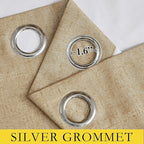 NICETOWN Camel High-End Thermal Flax Linen Curtains, Full Blackout Privacy - Image 6