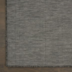 Nourison Positano Indoor-Outdoor Charcoal 4' x 6' Area Rug, Easy Cleaning, Non Shedding, Bed Room, Living Room, Dining Room, Backyard, Deck, Patio (4x6)