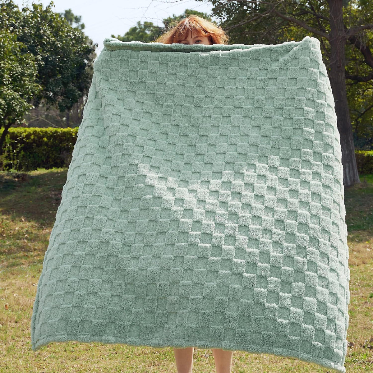 Bedsure GentleSoft Sage Green Throw Blanket for Couch - Super Soft Cozy Blankets Gifts for Women Men Girls, Cute Small Fleece Throws for Bedroom Home Decor, 50x70 Inches