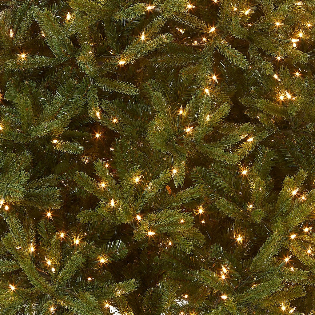 National Tree Company 'Feel Real' Pre-lit Artificial Christmas Tree | Includes Pre-strung White Lights and Stand | Jersey Fraser Fir Medium - 7.5 ft