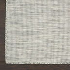 Nourison Positano Indoor/Outdoor Light Grey 2'2" x 8' Area Rug, Easy Cleaning, Non Shedding, Bed Room, Living Room, Dining Room, Backyard, Deck, Patio (2x8)