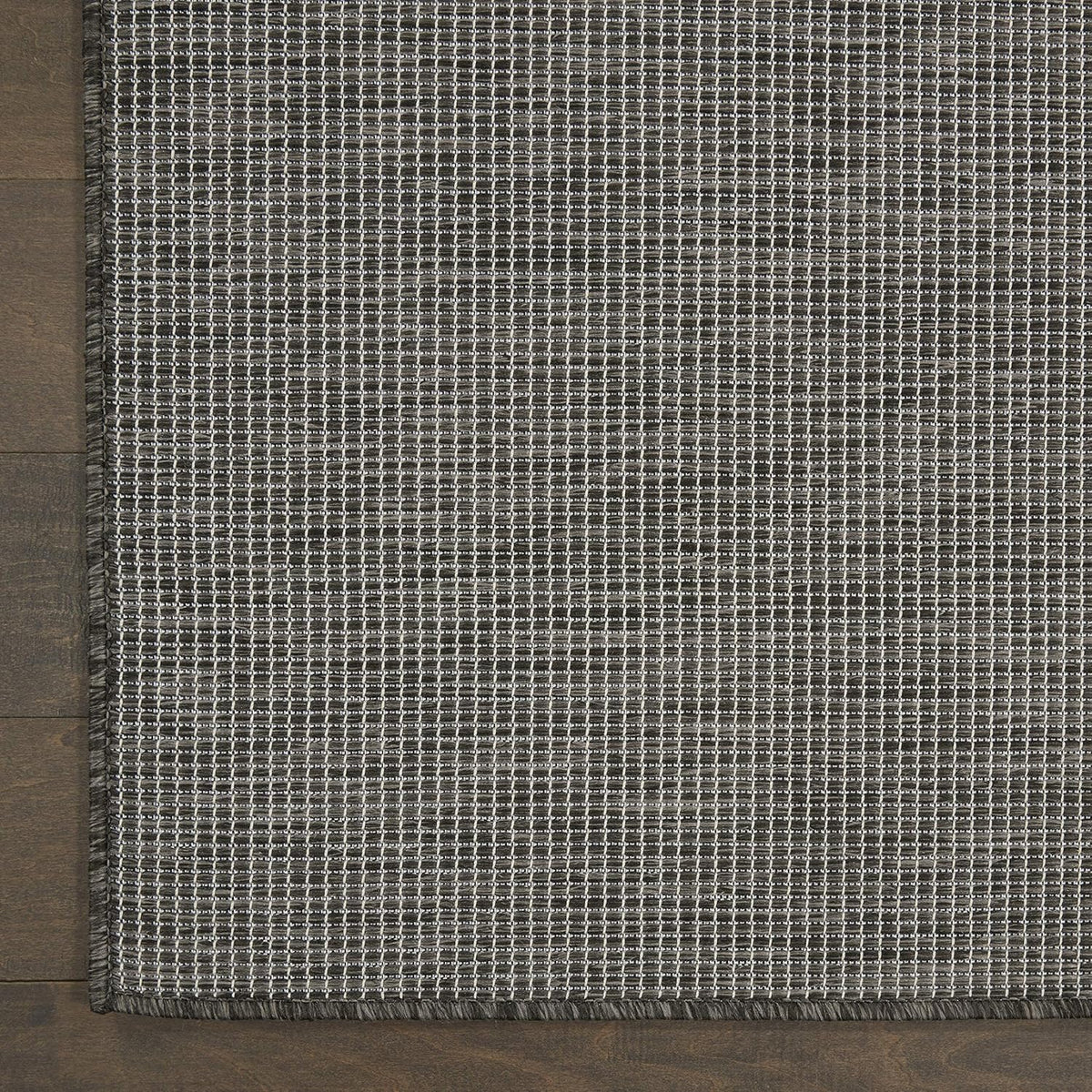 Nourison Positano Indoor/Outdoor Charcoal 3' x 5' Area Rug, Easy Cleaning, Non Shedding, Bed Room, Living Room, Dining Room, Backyard, Deck, Patio (3x5)
