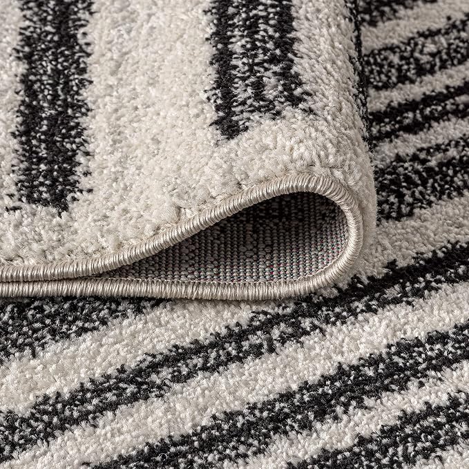 JONATHAN Y Khalil Modern Berber Stripe Cream/Black Indoor Area Rug, Contemporary - Image 8