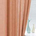 MYSKY HOME 90 Inch Burnt Orange Curtains - Image 4