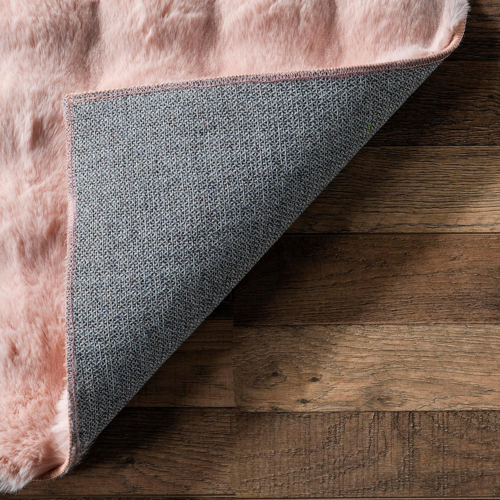 nuLOOM 2' x 8' Cozy Plush SuperiorWash Area Rug, Machine Washable, Non-Slip, Soft Fluffy Shag Carpet for Living Room Bedroom Kids Room Nursery Home Decor, Jeni Blush