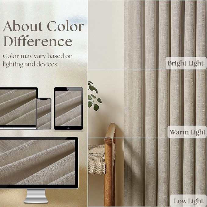 Burlywood Birch 60 Inch Wide 96 Inch Long Curtain - Image 3