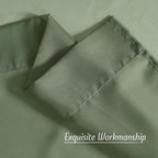 NICETOWN Voile Sheer Forest Green Curtains - Image 6
