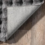 nuLOOM Jeni Checkered 6x9 Machine Washable Area Rug for Living Room Bedroom Dining Room Kitchen, Dark Grey