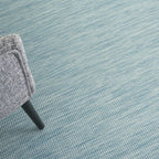 Nourison Home Positano 5' x 7' Aqua Fabric Modern Area Rug (5' x 7')