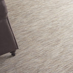 Nourison Positano Indoor-Outdoor Beige 4' x 6' Area Rug, Easy Cleaning, Non Shedding, Bed Room, Living Room, Dining Room, Backyard, Deck, Patio (4x6)