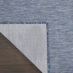 Nourison Positano Indoor/Outdoor Navy Blue 2'2" x 10' Area Rug, Easy Cleaning, Non Shedding, Bed Room, Living Room, Dining Room, Backyard, Deck, Patio (2x10)